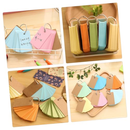 SEWACC 5 Stück Teiliges Blanko Karteikarten mit Metallringen Leichte Flash Cards für Notizen Vokabeln Tagebuch Handliches Memo Book in Gelb Grün Blau Orange für Büro Schule Reise SEWACC 5 Stück Teiliges Blanko Karteikarten mit Metallringen Leichte Flash Cards für Notizen Vokabeln Tagebuch Handliches Memo Book in Gelb Grün Blau Orange für Büro Schule Reise von SEWACC