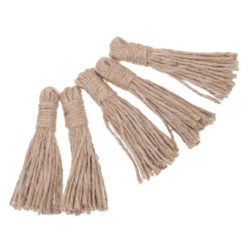 SEWACC 5 Stück Teiliges DIY Holzperlen mit Hanfseil Quasten Handgefertigte Anhänger Natürliche Bastelaccessoires für Schmuck und Wohnkultur Vielseitiges Dekorationszubehör SEWACC 5 Stück Teiliges DIY Holzperlen mit Hanfseil Quasten Handgefertigte Anhänger Natürliche Bastelaccessoires für Schmuck und Wohnkultur Vielseitiges Dekorationszubehör von SEWACC