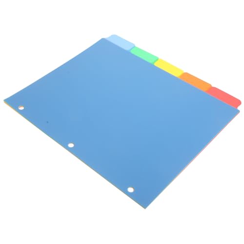 SEWACC 5 Stück Teiliges Farbige Register Trennblätter mit Beschriftbaren Tabs für Ringordner Flexible Klassifizierung und Klare Dokumentenorganisation im Büro und Schulalltag SEWACC 5 Stück Teiliges Farbige Register Trennblätter mit Beschriftbaren Tabs für Ringordner Flexible Klassifizierung und Klare Dokumentenorganisation im Büro und Schulalltag von SEWACC