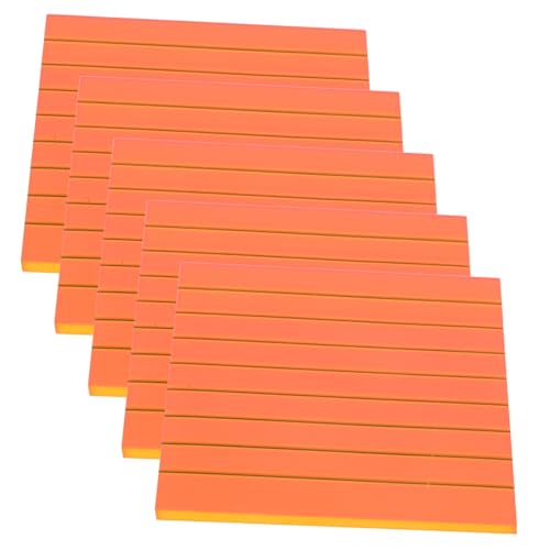 SEWACC 5 Stück Teiliges Halbtransparente Farbige Notizzettel Praktische Haushalt Memo Sticker Multifunktionale Portable Haftnotizen für Büro Schule Zuhause pro Block von SEWACC