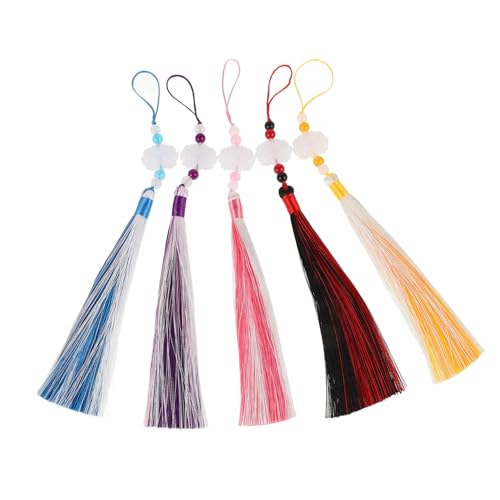 SEWACC 5 Stück Teiliges Hanfu Taillenquasten Lotusblumen Ethnische Chinesische Quasten Ornamente Vielseitige Hanfu Taillenschmuck Accessoires in Weiß Gold Rot See Blau SEWACC 5 Stück Teiliges Hanfu Taillenquasten Lotusblumen Ethnische Chinesische Quasten Ornamente Vielseitige Hanfu Taillenschmuck Accessoires in Weiß Gold Rot See Blau von SEWACC