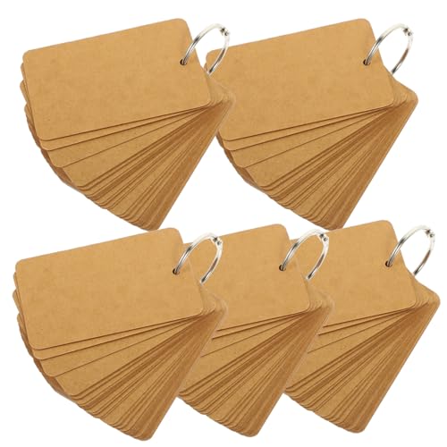 SEWACC 5 Stück Teiliges Karteikarten aus Dickem Kraftpapier Leere Lernkarten für Notizen Studium und Organisation und Tragbar für Schule Büro Zuhause zum Beschriften und Personalisieren SEWACC 5 Stück Teiliges Karteikarten aus Dickem Kraftpapier Leere Lernkarten für Notizen Studium und Organisation und Tragbar für Schule Büro Zuhause zum Beschriften und Personalisieren von SEWACC