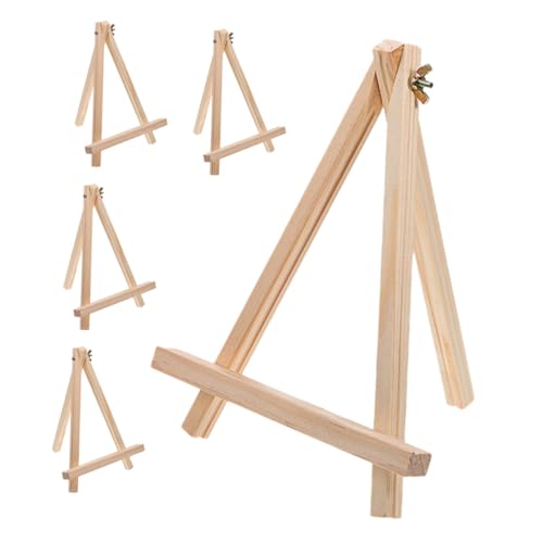 SEWACC 5 Stück Teiliges Kleine Holzstaffeleien mit Schrauben Faltbare Dreibeinige Staffelei Ständer für Desktop Vielseitig für Kleine Gemälde Fotos Präsentationen Hochzeit Büro und SEWACC 5 Stück Teiliges Kleine Holzstaffeleien mit Schrauben Faltbare Dreibeinige Staffelei Ständer für Desktop Vielseitig für Kleine Gemälde Fotos Präsentationen Hochzeit Büro und von SEWACC