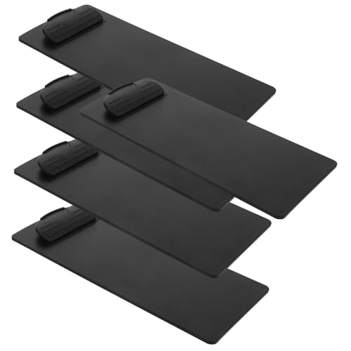 SEWACC 5 Stück Teiliges Kunststoff Klemmbrett Klein Farbiges Memo Clipboard Robust Vielseitig als Notizbrett Dokumenten Organizer für Büro Schule Restaurant von SEWACC