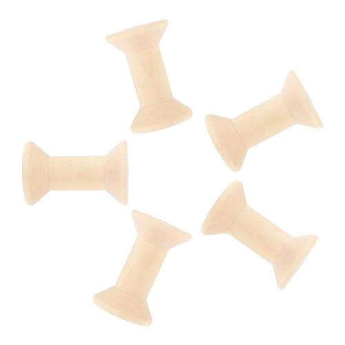 SEWACC 5 Stück Teiliges Leere Holzspulen aus Natürlichem Holz Glatte Nähgarnrollen zum Organisieren von Stick und Nähfäden Leichte Diy Garnspulen für Handarbeit und Dekoration SEWACC 5 Stück Teiliges Leere Holzspulen aus Natürlichem Holz Glatte Nähgarnrollen zum Organisieren von Stick und Nähfäden Leichte Diy Garnspulen für Handarbeit und Dekoration von SEWACC