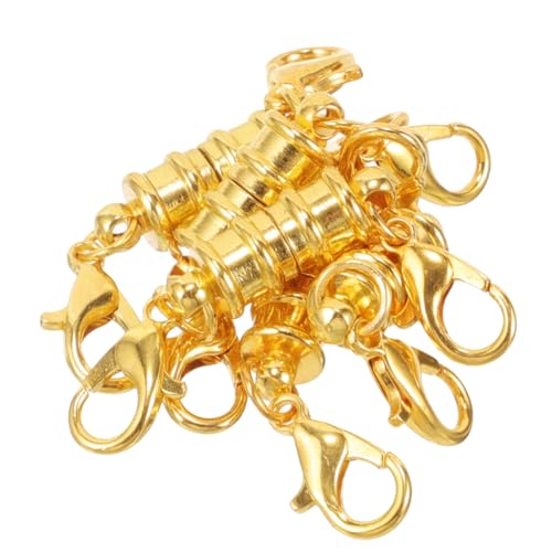 SEWACC 5 Stück Teiliges Magnetische Schmuckverschlüsse aus Kupfer in Gold Runde Form Einfacher Magnetverschluss für Armbänder Halsketten und DIY Schmuck Eleganter Glänzender Look SEWACC 5 Stück Teiliges Magnetische Schmuckverschlüsse aus Kupfer in Gold Runde Form Einfacher Magnetverschluss für Armbänder Halsketten und DIY Schmuck Eleganter Glänzender Look von SEWACC