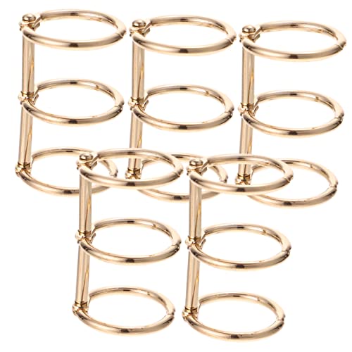 SEWACC 5 Stück Teiliges Metall Binder Ringe für Notizbücher Ringe Loseblatt Dekorative für Kreatives Design und Vielseitige Anwendungen SEWACC 5 Stück Teiliges Metall Binder Ringe für Notizbücher Ringe Loseblatt Dekorative für Kreatives Design und Vielseitige Anwendungen von SEWACC