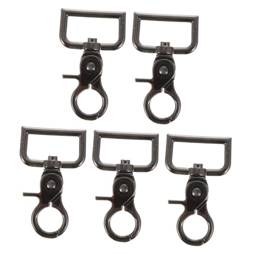 SEWACC 5 Stück Teiliges Metall Drehkarabinerhaken für Hundeleinen Praktische Schnappverschluss Trigger Clips Robust und Vielseitig für DIY Gepäckzubehör und Einfache Montage SEWACC 5 Stück Teiliges Metall Drehkarabinerhaken für Hundeleinen Praktische Schnappverschluss Trigger Clips Robust und Vielseitig für DIY Gepäckzubehör und Einfache Montage von SEWACC