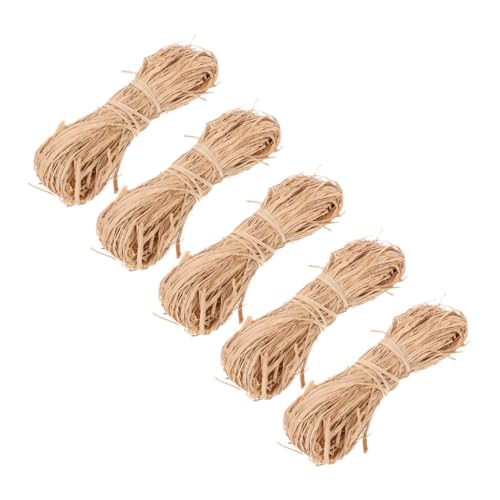 SEWACC 5 Stück Teiliges Natur raffia Papierband Robustes Bastband aus Natürlichem Raffia Gras Vielseitig für DIY basteln Blumensträuße Geschenkverpackung Langlebig und Großzügige Menge SEWACC 5 Stück Teiliges Natur raffia Papierband Robustes Bastband aus Natürlichem Raffia Gras Vielseitig für DIY basteln Blumensträuße Geschenkverpackung Langlebig und Großzügige Menge von SEWACC