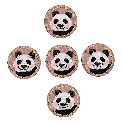 SEWACC 5 Stück Teiliges Niedliche Panda Bügelbilder Bestickte Applikationen zum Aufbügeln für Kleidung DIY Patch Reparatur Flicken für Jacken Jeans Rucksäcke Kinderfreundlich SEWACC 5 Stück Teiliges Niedliche Panda Bügelbilder Bestickte Applikationen zum Aufbügeln für Kleidung DIY Patch Reparatur Flicken für Jacken Jeans Rucksäcke Kinderfreundlich von SEWACC