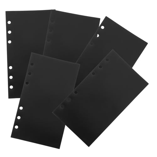 SEWACC 5 Stück Teiliges PP Taschen Budget Binder Einlagen Robuste Organizer Fächer Praktische Ringbuch Einstecktaschen für Budgetbücher Vielseitig Einsetzbar zur Übersichtlichen von SEWACC