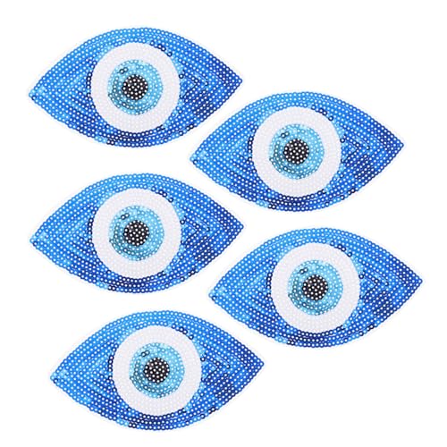 SEWACC 5 Stück Teiliges Pailletten Aufnäher Augen Applikationen zum Aufbügeln DIY Kleidung Verzierung Leichte Hochwertige Stickerei Patches für Modegestaltung SEWACC 5 Stück Teiliges Pailletten Aufnäher Augen Applikationen zum Aufbügeln DIY Kleidung Verzierung Leichte Hochwertige Stickerei Patches für Modegestaltung von SEWACC
