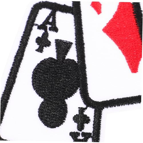 SEWACC 5 Stück Teiliges Poker style Bügel Näh patch Bestickte Stoffflicken mit Lebhaften Kartenmotiven Vielseitig zum Aufbügeln und Aufnähen für Kleidung Jacken Rucksäcke und SEWACC 5 Stück Teiliges Poker style Bügel Näh patch Bestickte Stoffflicken mit Lebhaften Kartenmotiven Vielseitig zum Aufbügeln und Aufnähen für Kleidung Jacken Rucksäcke und von SEWACC