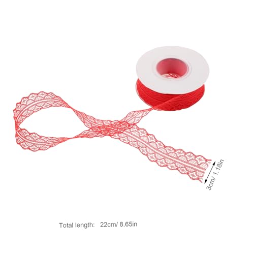 SEWACC 5 Stück Teiliges Rotes Vintage Spitzenband Breit Lang Blumen Bestickte Spitze für Hochzeitssträuße Geschenkverpackung Diy-bastelarbeiten und Romantische Dekorationen SEWACC 5 Stück Teiliges Rotes Vintage Spitzenband Breit Lang Blumen Bestickte Spitze für Hochzeitssträuße Geschenkverpackung Diy-bastelarbeiten und Romantische Dekorationen von SEWACC