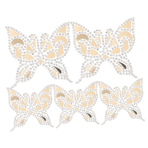 SEWACC 5 Stück Teiliges Schmetterling Bügelbild mit Strasssteinen Vielseitige Aufbügelflicken zur Kleidung Reparatur und Dekoration Hautfreundlich Langlebig für T shirts Jacken Taschen SEWACC 5 Stück Teiliges Schmetterling Bügelbild mit Strasssteinen Vielseitige Aufbügelflicken zur Kleidung Reparatur und Dekoration Hautfreundlich Langlebig für T shirts Jacken Taschen von SEWACC