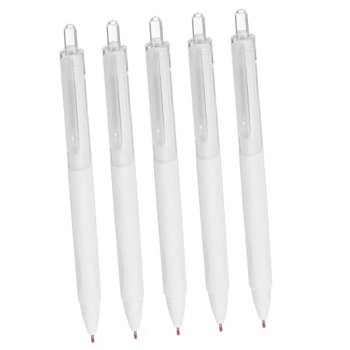 SEWACC 5 Stück Teiliges Schnell Trocknender Gel Tinten Kugelschreiber Druckmechanisch Glattes Schreiben als Schreibwaren für Schüler und Preiswerte Geschenkidee SEWACC 5 Stück Teiliges Schnell Trocknender Gel Tinten Kugelschreiber Druckmechanisch Glattes Schreiben als Schreibwaren für Schüler und Preiswerte Geschenkidee von SEWACC