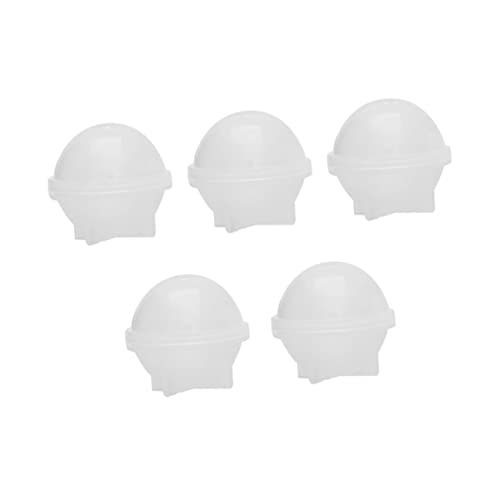 SEWACC 5 Stück Teiliges Silikon Kugel Formen für DIY Epoxidharz für Schmuck Kuchen Deko und Bastelprojekte Flexibel und Leicht zu Reinigen von SEWACC