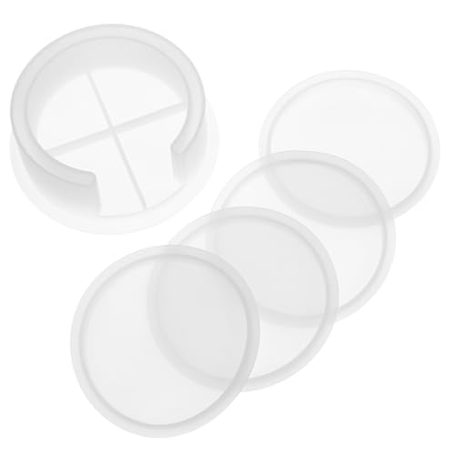 SEWACC 5 Stück Teiliges Silikon Untersetzer Gießform Rund für Epoxidharz DIY Basteln Vielseitig Verwendbar Kleine Harz Tablettform Einfach zu Verwenden SEWACC 5 Stück Teiliges Silikon Untersetzer Gießform Rund für Epoxidharz DIY Basteln Vielseitig Verwendbar Kleine Harz Tablettform Einfach zu Verwenden von SEWACC