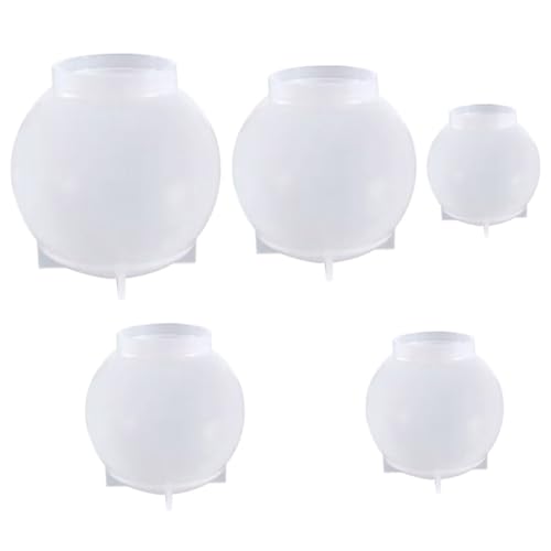 SEWACC 5 Stück Teiliges Silikon epoxidharz Kugel formen Flexibel Langlebig DIY Kerzen Seifen Kunsthandwerk Geschenkideen Wohnkultur SEWACC 5 Stück Teiliges Silikon epoxidharz Kugel formen Flexibel Langlebig DIY Kerzen Seifen Kunsthandwerk Geschenkideen Wohnkultur von SEWACC