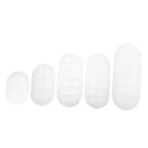 SEWACC 5 Stück Teiliges Silikonharz Mould Oval Schmuckablage Trinket Dish Epoxidharz Gießform für Diy Deko Projekte für Schmuckherstellung und Bastelarbeiten SEWACC 5 Stück Teiliges Silikonharz Mould Oval Schmuckablage Trinket Dish Epoxidharz Gießform für Diy Deko Projekte für Schmuckherstellung und Bastelarbeiten von SEWACC