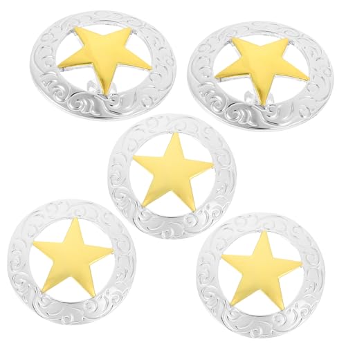 SEWACC 5 Stück Teiliges Sternförmige Metallknöpfe für Kinderkleidung DIY Nähzubehör Fünfzackige Dekorative Knöpfe zum Aufnähen Taschen Kleidung Mäntel und Jeans SEWACC 5 Stück Teiliges Sternförmige Metallknöpfe für Kinderkleidung DIY Nähzubehör Fünfzackige Dekorative Knöpfe zum Aufnähen Taschen Kleidung Mäntel und Jeans von SEWACC