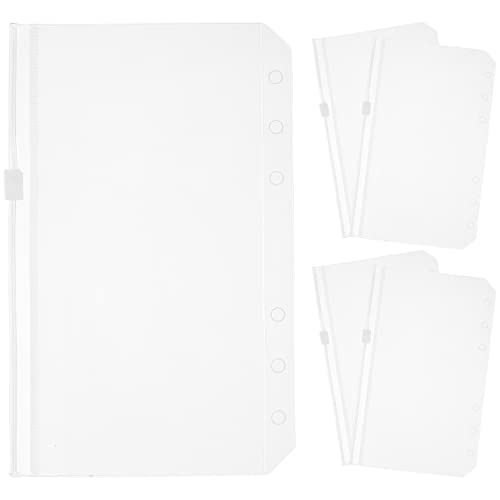 SEWACC 5 Stück Teiliges Transparente Reißverschluss Binder Taschen Aufbewahrungstaschen für Dokumente Fotos Notizen und Tragbar von SEWACC