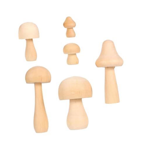 SEWACC 5 Stück Teiliges aus Unbehandelten Holzpilzen Sichere Holzmaterialien Blanko DIY Pilzdekoration für Erwachsene Kreative Malvorlage für Garten Wohnraumgestaltung SEWACC 5 Stück Teiliges aus Unbehandelten Holzpilzen Sichere Holzmaterialien Blanko DIY Pilzdekoration für Erwachsene Kreative Malvorlage für Garten Wohnraumgestaltung von SEWACC