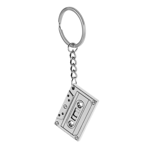 SEWACC 5 Stück Vintage Cassette Tape Anhänger Retro Alloy Schlüsselanhänger und Halskette für Frauen Jahre Party Schmuck Accessoire Langlebig Vielseitig SEWACC 5 Stück Vintage Cassette Tape Anhänger Retro Alloy Schlüsselanhänger und Halskette für Frauen Jahre Party Schmuck Accessoire Langlebig Vielseitig von SEWACC