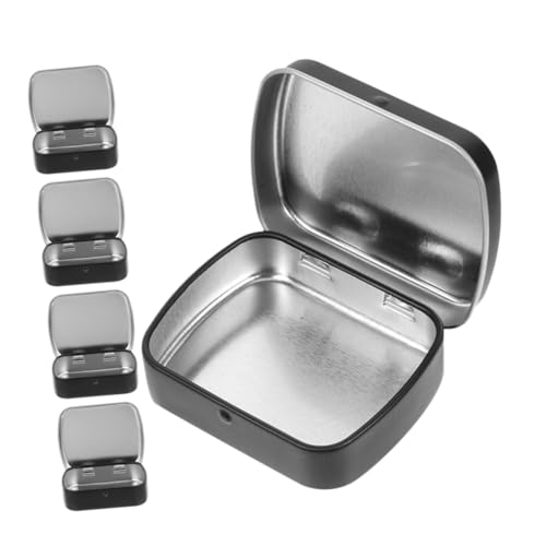 SEWACC 5 Stück Vintage Kleine Metalldose mit Deckel aus Robustem Eisen Tragbare Aufbewahrungsbox für Snacks und Süßigkeiten Teiliges Kompakt und Praktisch für Unterwegs SEWACC 5 Stück Vintage Kleine Metalldose mit Deckel aus Robustem Eisen Tragbare Aufbewahrungsbox für Snacks und Süßigkeiten Teiliges Kompakt und Praktisch für Unterwegs von SEWACC