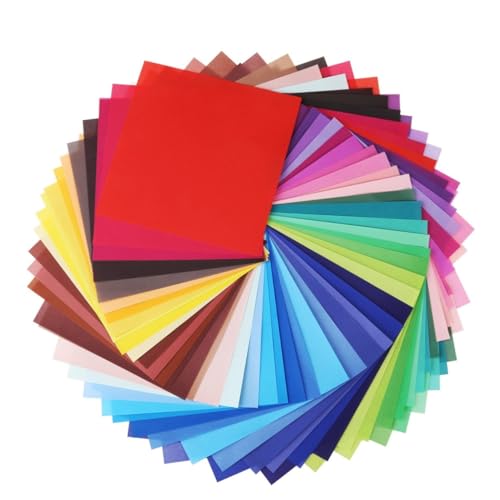 SEWACC 50 Blatt Einseitiges Origami Papier Buntes Bastelpapier für Faltpapier zum Basteln und Kunstprojekte Fördert Farbverständnis und Feinmotorik SEWACC 50 Blatt Einseitiges Origami Papier Buntes Bastelpapier für Faltpapier zum Basteln und Kunstprojekte Fördert Farbverständnis und Feinmotorik von SEWACC