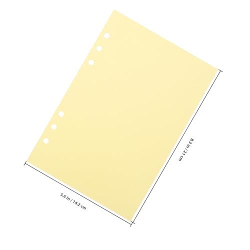 SEWACC 50 Blatt Nachfüllpapier für Ringbuch Blanko Glattes Schreibpapier Reißfestes Einlagenpapier für Notizbuch Tagebuch Organizer Vielseitige Lose SEWACC 50 Blatt Nachfüllpapier für Ringbuch Blanko Glattes Schreibpapier Reißfestes Einlagenpapier für Notizbuch Tagebuch Organizer Vielseitige Lose von SEWACC