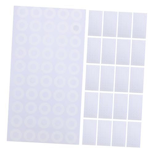 SEWACC 50 Blatt PVC Lochverstärker Aufkleber Runde Selbstklebende Papierloch Schutz Etiketten für Ringbucheinlagen Notizbücher Kalender und Rezeptbücher Stark Haftend Langlebig Einfach von SEWACC