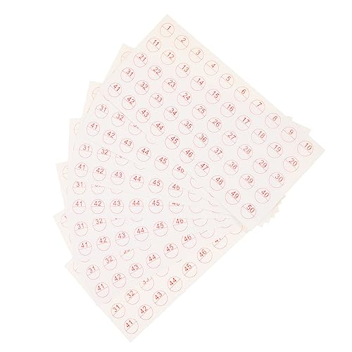 SEWACC 50 Blatt Selbstklebende Etiketten Klassifizierungsaufkleber für DIY Beschriftbar für Schule und Büro Platzsparend und Einfach zu Verwenden von SEWACC