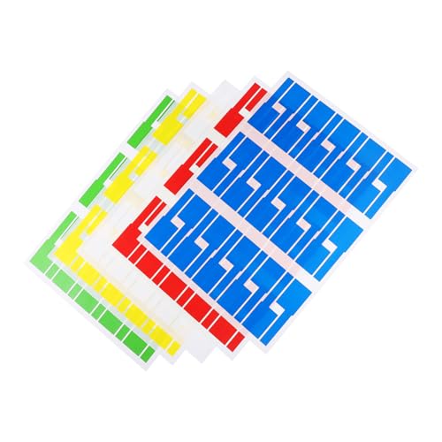 SEWACC 50 Blatt Selbstklebende Kabelbeschriftung Etiketten in Farben Wasserfest und Reißfest Beschreibbare Kabel Drahtlabels für Büro Haushalt und Elektronik kabelmanagement SEWACC 50 Blatt Selbstklebende Kabelbeschriftung Etiketten in Farben Wasserfest und Reißfest Beschreibbare Kabel Drahtlabels für Büro Haushalt und Elektronik kabelmanagement von SEWACC