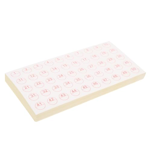 SEWACC 50 Blatt Selbstklebende Markierungsaufkleber Beschreibbare Etiketten für Aufbewahrungsbehälter Vielseitige Klebeetiketten zum Sortieren und Beschriften Praktische Label Patches SEWACC 50 Blatt Selbstklebende Markierungsaufkleber Beschreibbare Etiketten für Aufbewahrungsbehälter Vielseitige Klebeetiketten zum Sortieren und Beschriften Praktische Label Patches von SEWACC