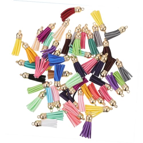 SEWACC 50 Sätze Teiliges DIY Schlüsselanhänger Pu quasten Schlüsselringen und Kleinen Ringen Originelles Schmuckzubehör für Basteln Taschenanhänger und Handgefertigte Dekorationen SEWACC 50 Sätze Teiliges DIY Schlüsselanhänger Pu quasten Schlüsselringen und Kleinen Ringen Originelles Schmuckzubehör für Basteln Taschenanhänger und Handgefertigte Dekorationen von SEWACC