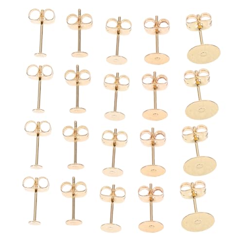 SEWACC 50 Satz Flache Runde Ohrstecker Diy Schmuckzubehör für Kreative Bastelprojekte und Eleganten Schmuck SEWACC 50 Satz Flache Runde Ohrstecker Diy Schmuckzubehör für Kreative Bastelprojekte und Eleganten Schmuck von SEWACC
