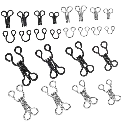 SEWACC 50 Stck Teiliges Nähhaken Ösen aus Langlebigem Metall Rostfrei und Farbbeständig Vielseitiger Verschluss und Kleidungsfixierung für Mäntel Röcke Hosen und DIY Nähprojekte in von SEWACC