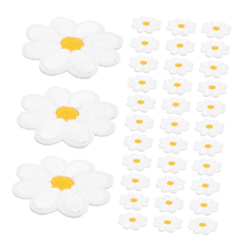 SEWACC 50 Stück Bestickte Blumen Patches aus Robustem Kleine Blumenapplikationen zum Aufnähen für Kleidung Taschen Hüte und Jeans zum Reparieren und Dekorieren Vielseitig für Alltag und von SEWACC