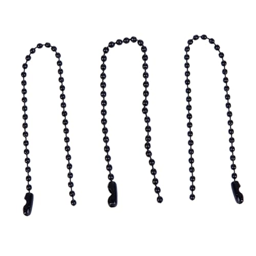 SEWACC 50 Stück Bunte Bedruckte Rundperlenkette aus Eisen Schwarze Kugelkette zum Aufhängen und Dekorieren für DIY Schmuck und Bastelprojekte SEWACC 50 Stück Bunte Bedruckte Rundperlenkette aus Eisen Schwarze Kugelkette zum Aufhängen und Dekorieren für DIY Schmuck und Bastelprojekte von SEWACC