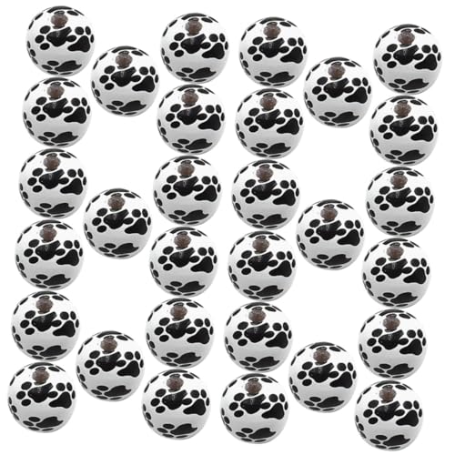 SEWACC 50 Stück Bunte Holzperlen mit Pfotenmuster Runde Spacer Beads für Schmuckherstellung DIY Armband Halskette Basteln Glatte Oberfläche Sicher für Erwachsene SEWACC 50 Stück Bunte Holzperlen mit Pfotenmuster Runde Spacer Beads für Schmuckherstellung DIY Armband Halskette Basteln Glatte Oberfläche Sicher für Erwachsene von SEWACC