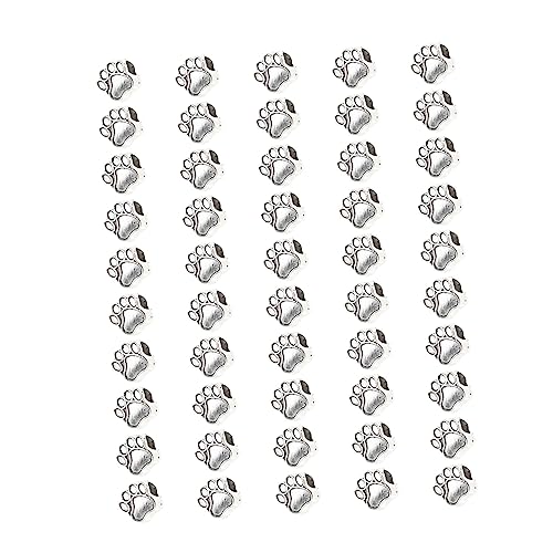 SEWACC 50 Stück DIY Vintage Zinc Alloy Beads für Schmuckherstellung Große Bear Claw Spacer Beads für Armbänder und Ohrringe Langlebig und Einfach zu Verwenden von SEWACC