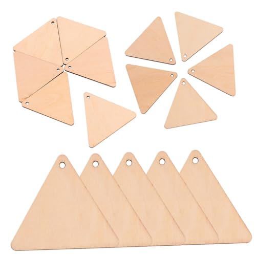 SEWACC 50 Stück Dekorative Dreieck Holzstücke mit Loch Unbearbeitete Holz Ausschnitte für DIY Bastelprojekte Hochzeit und Weihnachtsdekoration Umweltfreundliches Lindenholz SEWACC 50 Stück Dekorative Dreieck Holzstücke mit Loch Unbearbeitete Holz Ausschnitte für DIY Bastelprojekte Hochzeit und Weihnachtsdekoration Umweltfreundliches Lindenholz von SEWACC