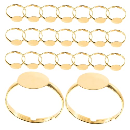 SEWACC 50 Stück Flache Runde Pad Ring Einstellungsgrundlage für Schmuckherstellung Diy Schmuckzubehör für Projekte SEWACC 50 Stück Flache Runde Pad Ring Einstellungsgrundlage für Schmuckherstellung Diy Schmuckzubehör für Projekte von SEWACC
