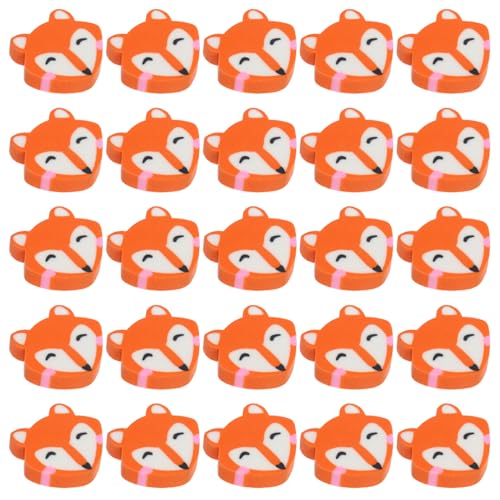 SEWACC 50 Stück Fuchs-Radiergummis Zarte Tragbare Mini-Radiergummis Mit Niedlichen Tieren Orangefarbenes Schreibwarenzubehör Für Schüler SEWACC 50 Stück Fuchs-Radiergummis Zarte Tragbare Mini-Radiergummis Mit Niedlichen Tieren Orangefarbenes Schreibwarenzubehör Für Schüler von SEWACC