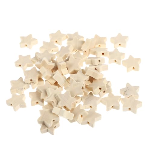 SEWACC 50 Stück Fünfzackige Stern Holzperlenform Bastelsterne Fünfzackige Bastelsternperlen Für Die Armbandherstellung Schmuck Zahlenfarbe Groß Natürliches Ornament SEWACC 50 Stück Fünfzackige Stern Holzperlenform Bastelsterne Fünfzackige Bastelsternperlen Für Die Armbandherstellung Schmuck Zahlenfarbe Groß Natürliches Ornament von SEWACC