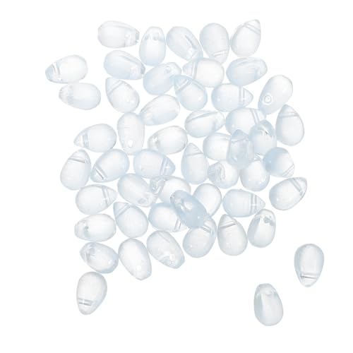 SEWACC 50 Stück Glasperlen Anhänger Tropfenform Klarer Schmuckanhänger für DIY Schmuckherstellung Hanfu Accessoires Basteln Perlen für Halsketten Ohrringe SEWACC 50 Stück Glasperlen Anhänger Tropfenform Klarer Schmuckanhänger für DIY Schmuckherstellung Hanfu Accessoires Basteln Perlen für Halsketten Ohrringe von SEWACC