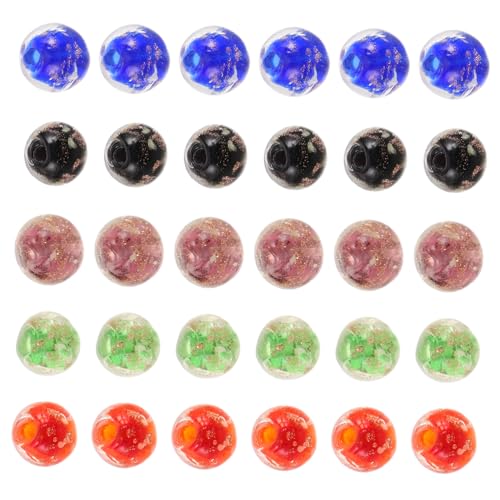 SEWACC 50 Stück Glasperlen mit Leuchteffekt Runde Nachleuchtende Spacer Perlen für Diy Schmuckherstellung Bunte Lose Glasperlen für Armbänder Halsketten Bastelarbeiten SEWACC 50 Stück Glasperlen mit Leuchteffekt Runde Nachleuchtende Spacer Perlen für Diy Schmuckherstellung Bunte Lose Glasperlen für Armbänder Halsketten Bastelarbeiten von SEWACC