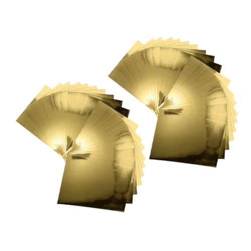SEWACC 50 Stück Gold Spiegel Kartonpapier Metallic Bastelkarton für Scrapbooking DIY Bastelprojekte Einfache Verarbeitung und Vielseitige Dekoration SEWACC 50 Stück Gold Spiegel Kartonpapier Metallic Bastelkarton für Scrapbooking DIY Bastelprojekte Einfache Verarbeitung und Vielseitige Dekoration von SEWACC