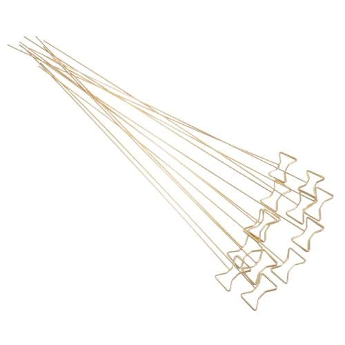 SEWACC 50 Stück Goldene Metallkartenhalter für Blumenarrangements Stabil und Elegant für Hochzeiten Partys und Besondere Anlässe für Karten und Fotos von SEWACC
